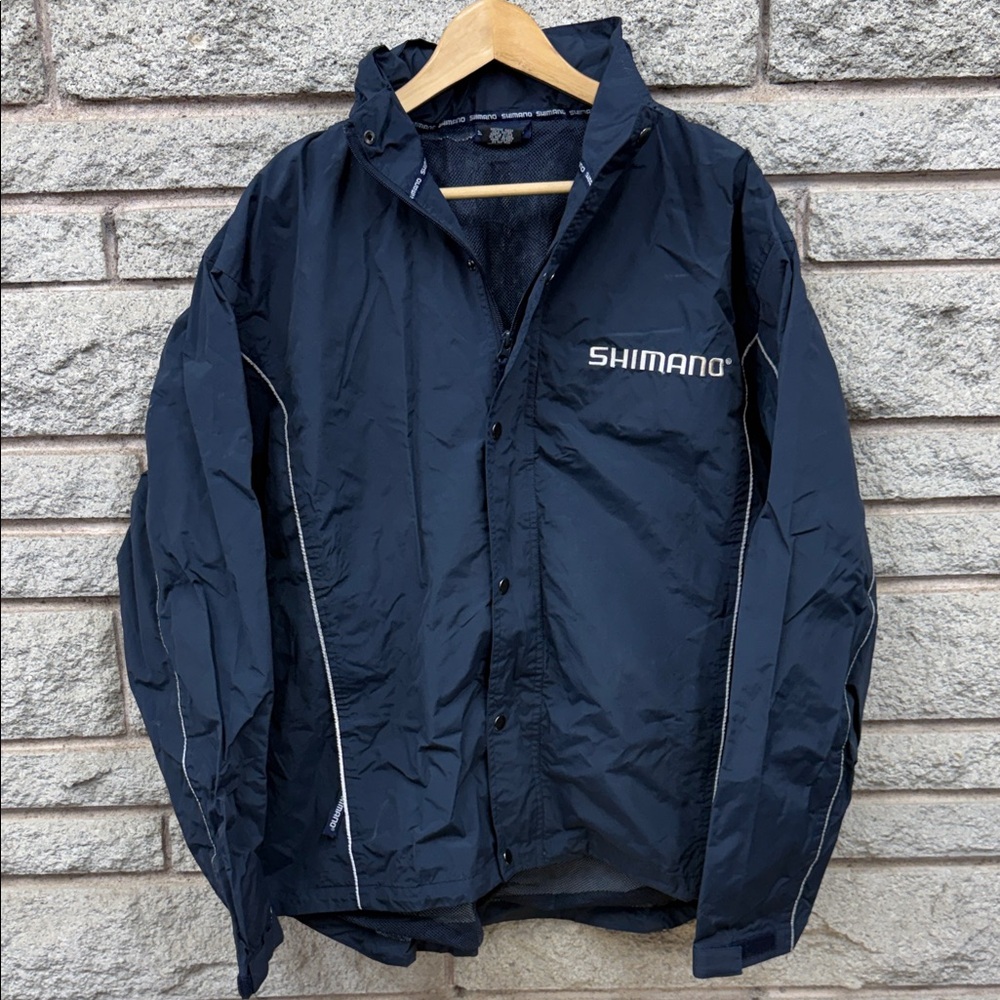 Shimano Men's Fishing Dark Blue Windbreaker
